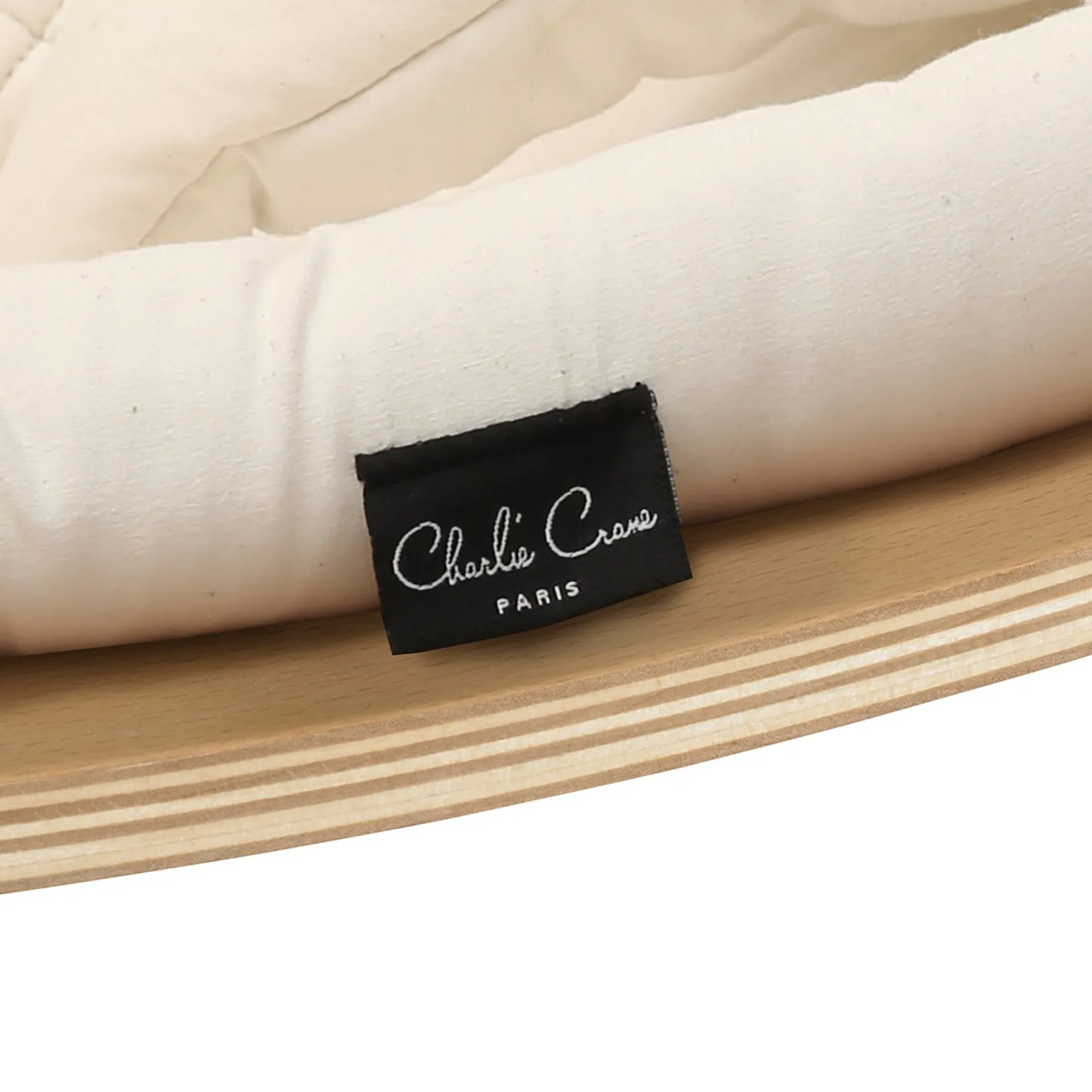 Swings & Rockers>Charlie Crane Baby Rocker LEVO - Beechwood / Organic Milk