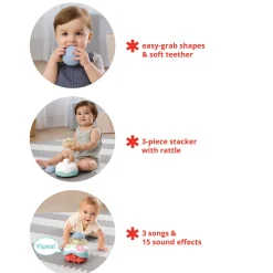 Hot Baby Stack & Crawl 4-in-1 Crab Baby Crawl Toy Kids Musical Toys|Developmental Toys