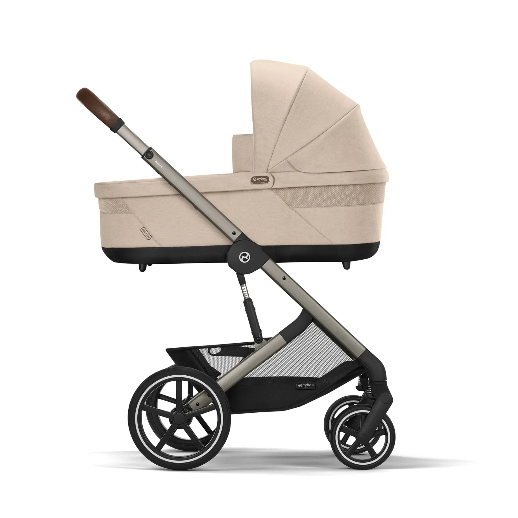 Strollers|Strollers & Trailers>Cybex Balios S Lux Bassinet - Almond Beige