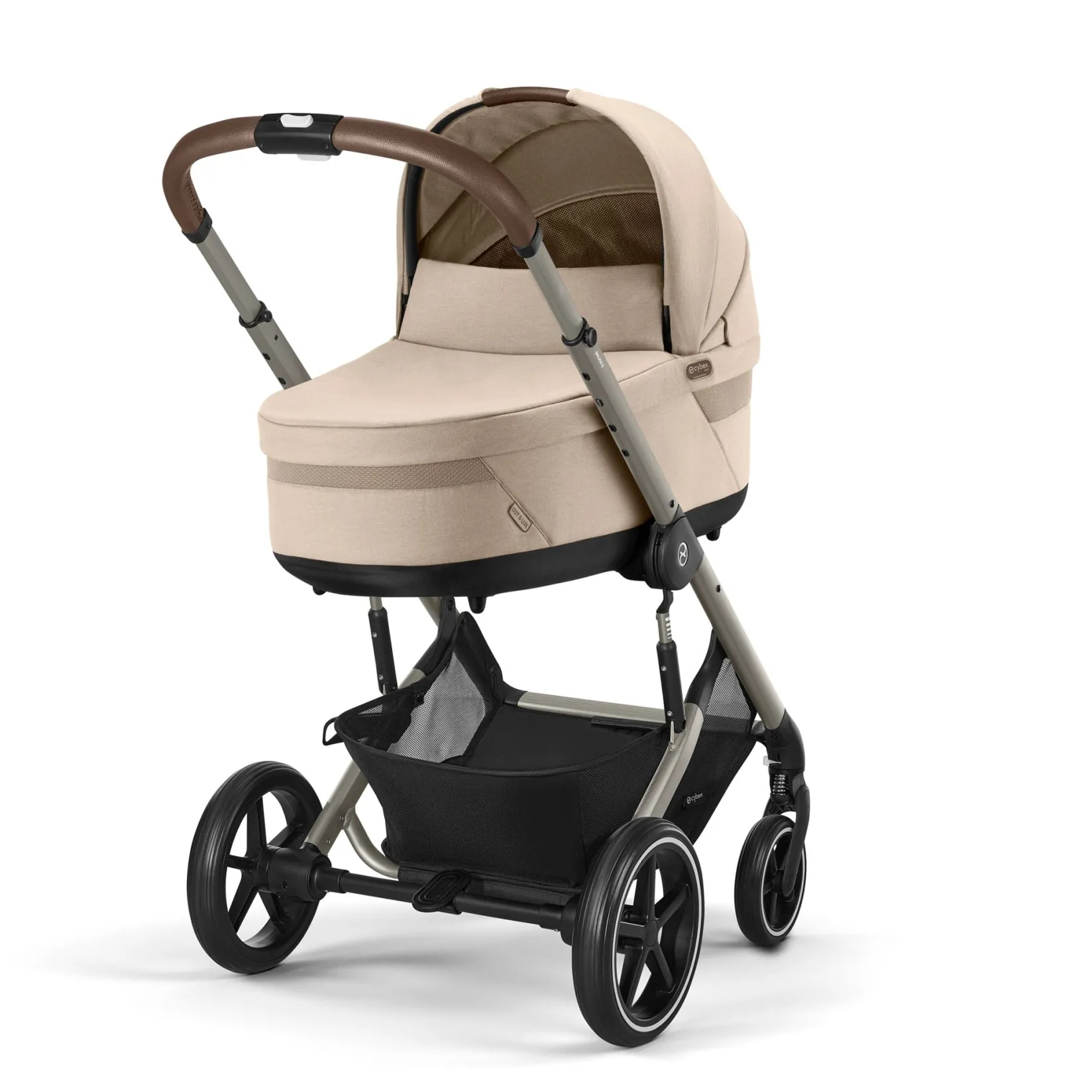 Strollers|Strollers & Trailers>Cybex Balios S Lux Bassinet - Almond Beige