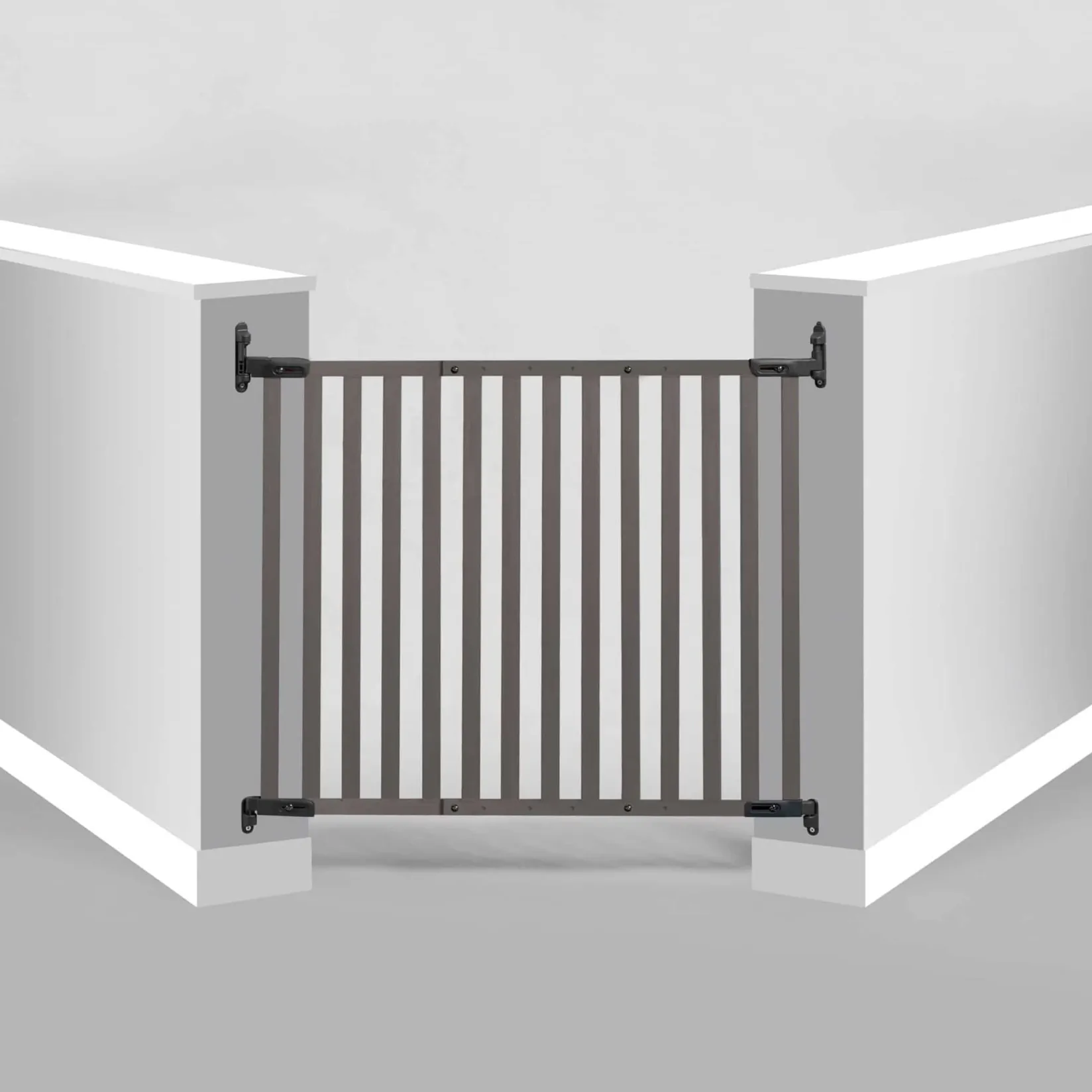 Hot Bamboo Angle Mount Safeway Gate - Grey Gates & Safety