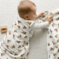Sleep Bags|Pyjamas>Perlimpinpin Bamboo Bear Sleep Bag 0-36 months Beige