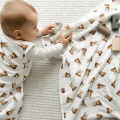 Blankets|Blankets>Perlimpinpin Bamboo Blanket - Teddy Bears