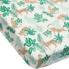Sheets|Bedding>Loulou Lollipop Bamboo Muslin Fitted Crib Sheet - Jungle