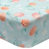 Sheets|Bedding>Loulou Lollipop Bamboo Muslin Fitted Crib Sheet - Peaches