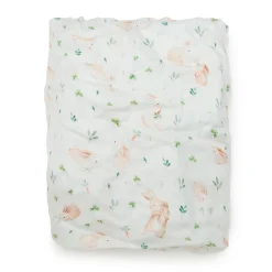 Bamboo Muslin Fitted Crib Sheet - Bunny Meadow Kids Sheets|Bedding