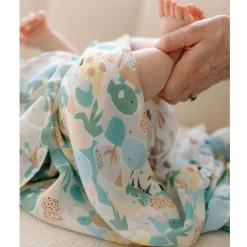 Blankets|Blankets>Loulou Lollipop Bamboo Muslin Swaddle Blanket - Animal Puzzle