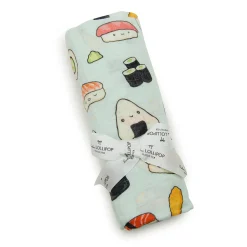 Blankets|Blankets>Loulou Lollipop Bamboo Muslin Swaddle Blanket - Sushi