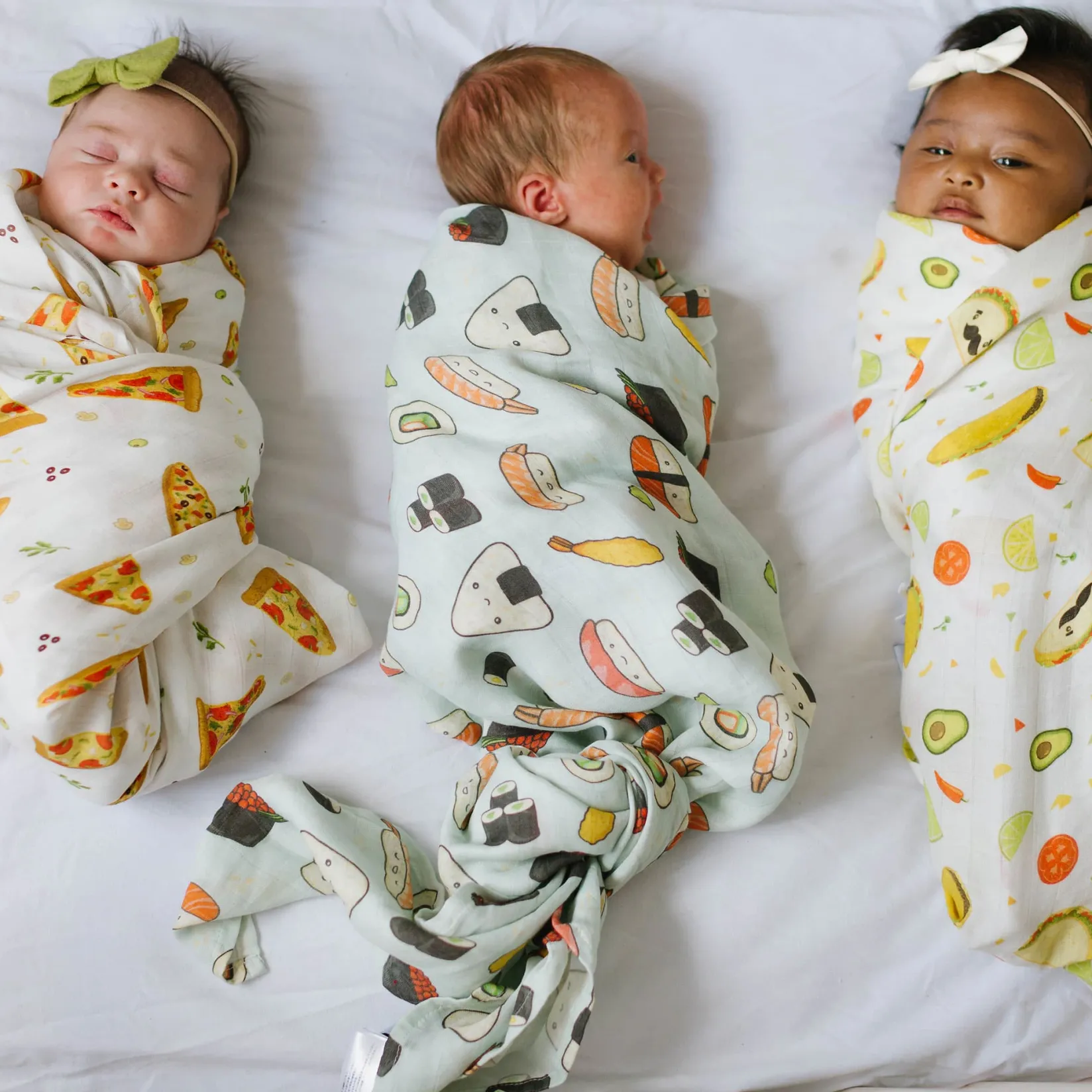 Blankets|Blankets>Loulou Lollipop Bamboo Muslin Swaddle Blanket - Sushi