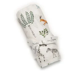 Blankets|Blankets>Loulou Lollipop Bamboo Muslin Swaddle Blanket - Safari
