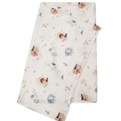 Blankets|Blankets>Loulou Lollipop Bamboo Muslin Swaddle Blanket - Cozy Forest