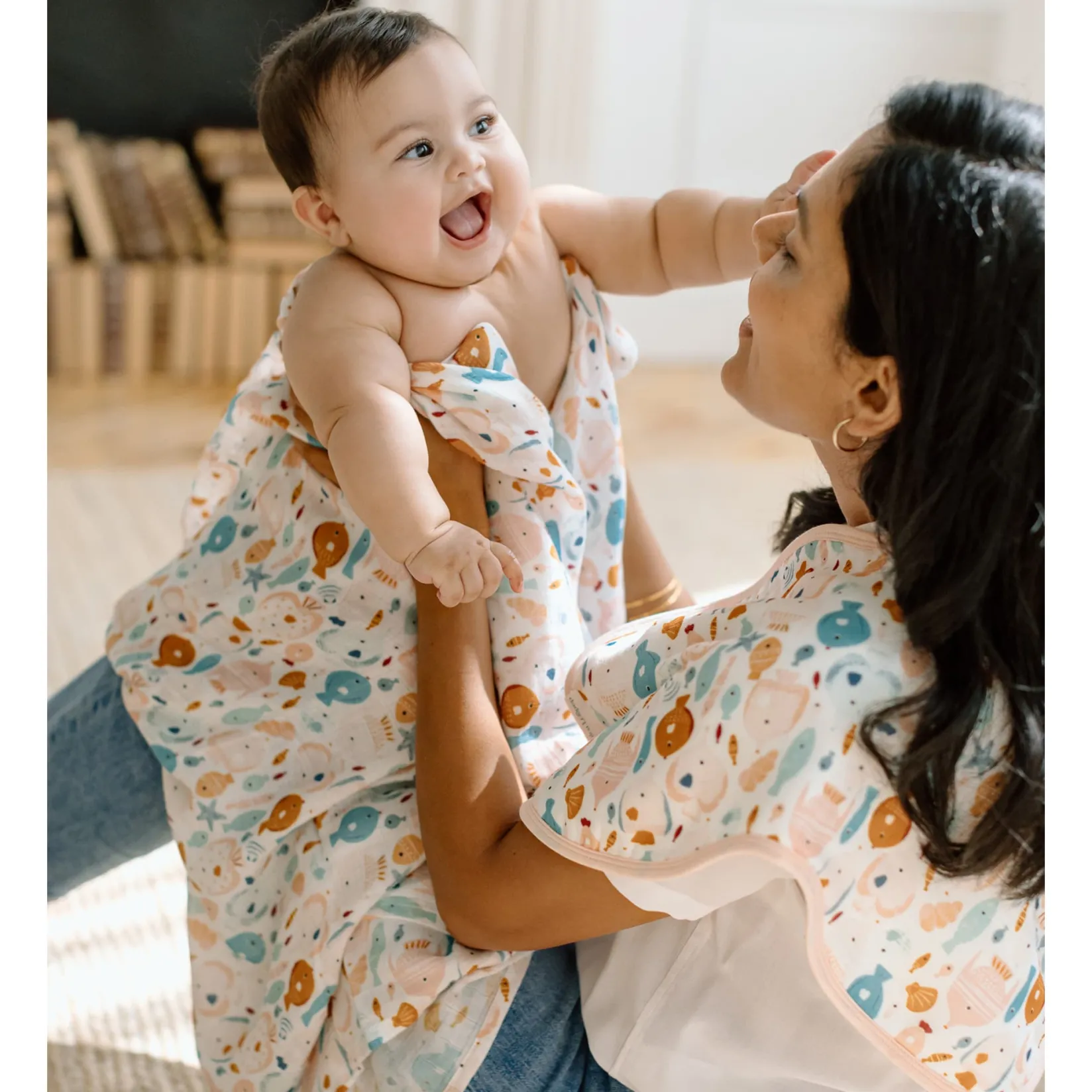 Outlet Bamboo Muslin Swaddle Blanket - Kissed Kids Blankets|Blankets