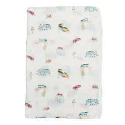 Blankets|Blankets>Loulou Lollipop Bamboo Muslin Swaddle Blanket - All Aboard