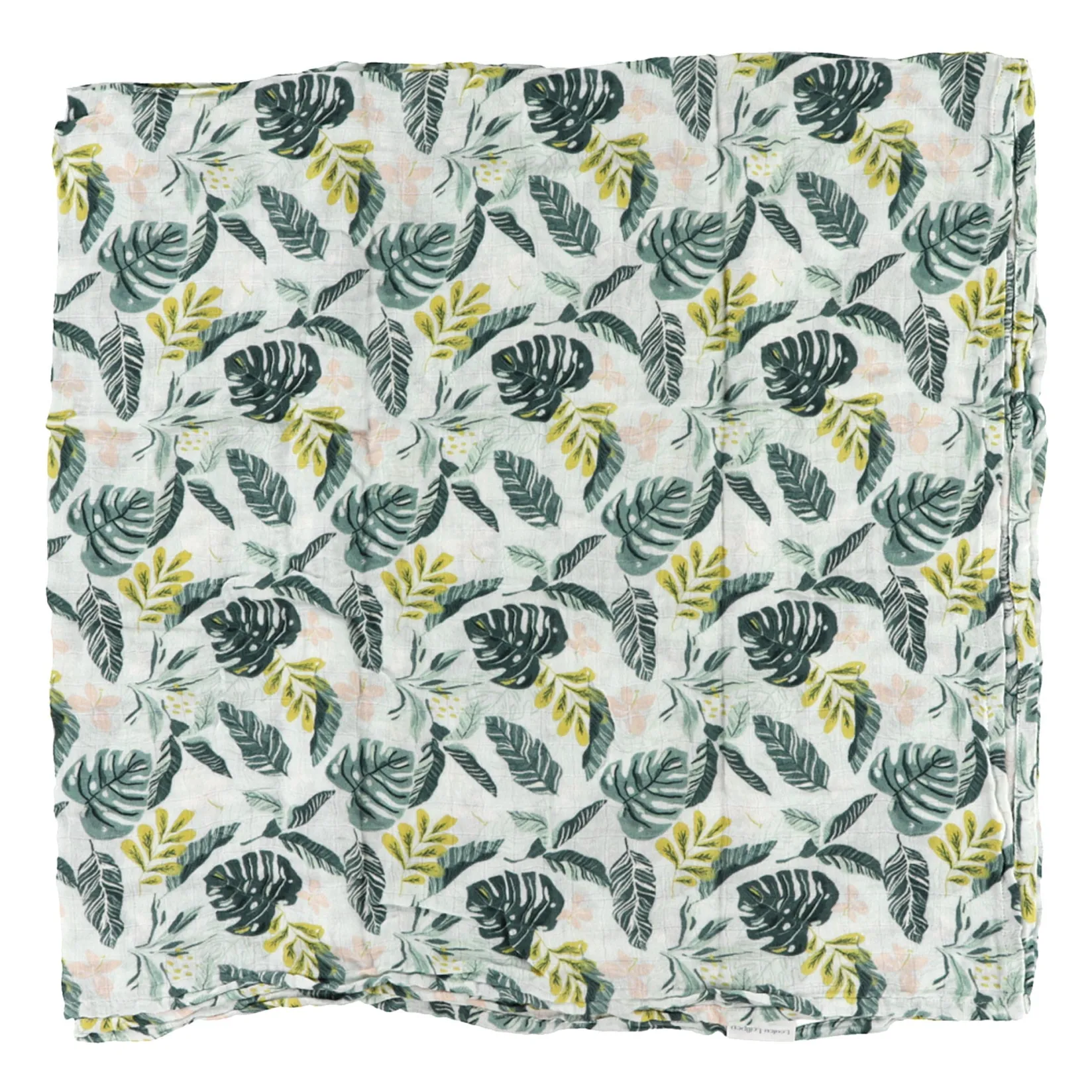 Hot Bamboo Muslin Swaddle Blanket - Jungle Leaves Kids Blankets|Blankets
