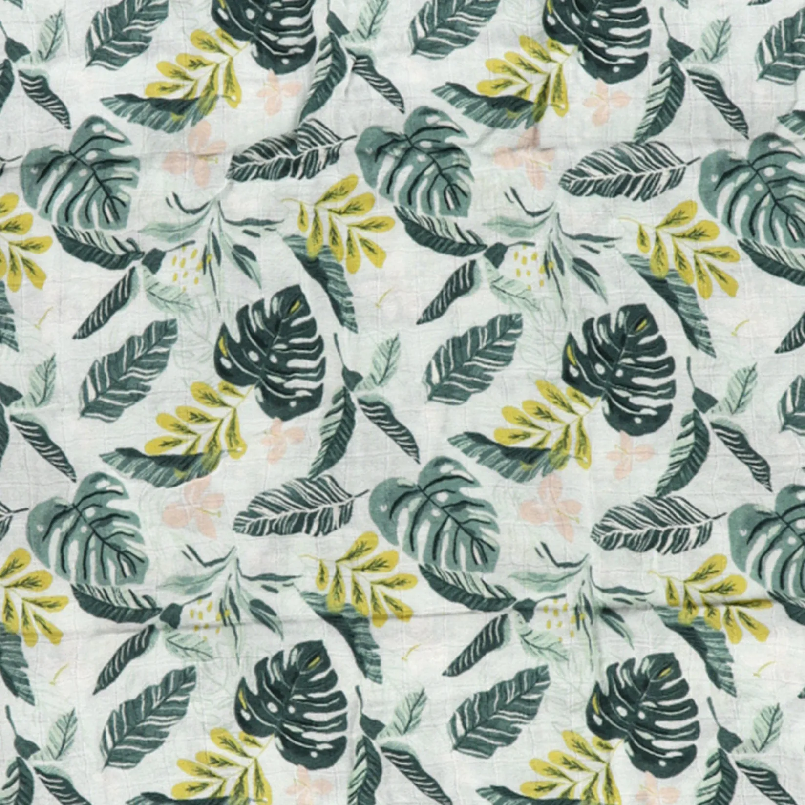 Hot Bamboo Muslin Swaddle Blanket - Jungle Leaves Kids Blankets|Blankets