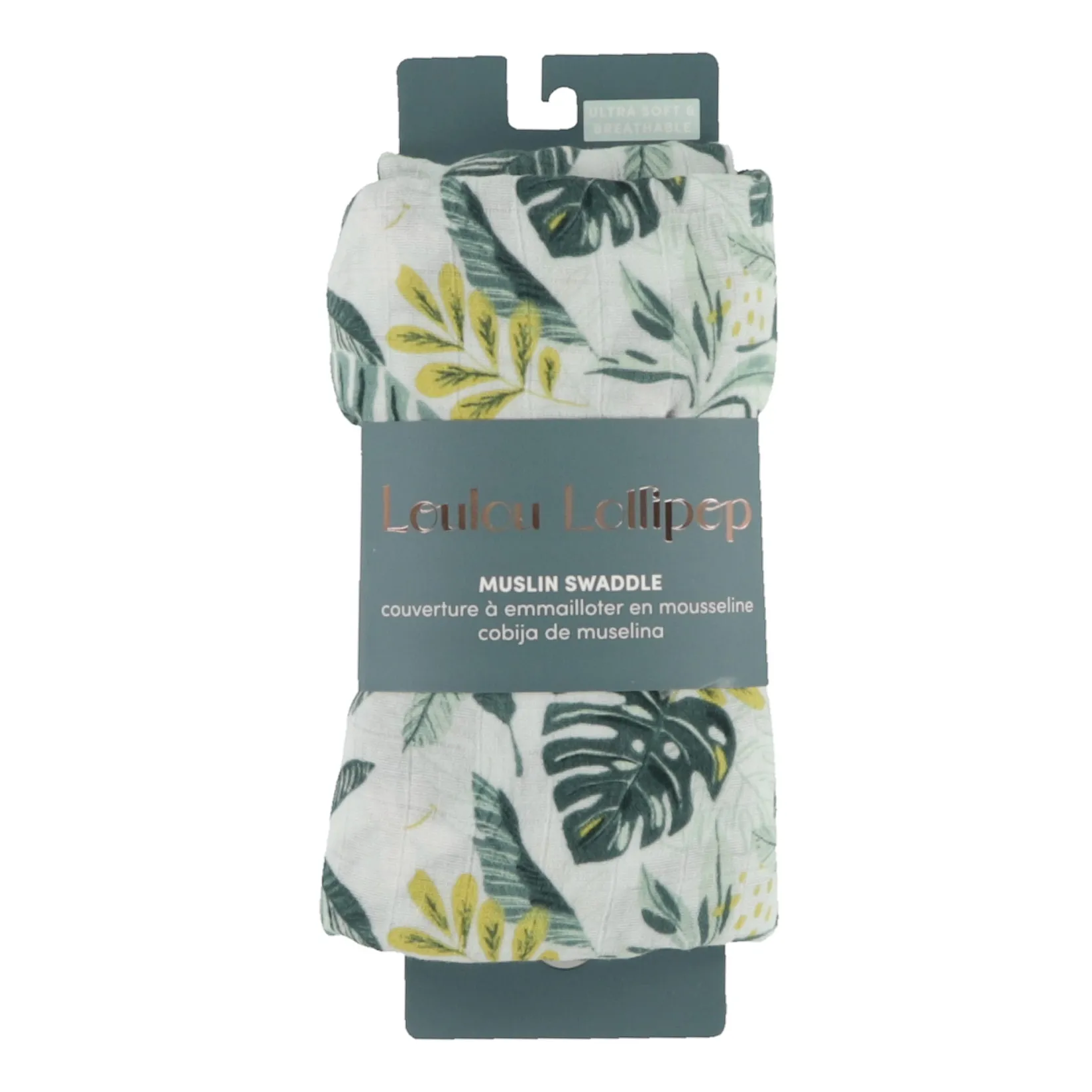 Hot Bamboo Muslin Swaddle Blanket - Jungle Leaves Kids Blankets|Blankets