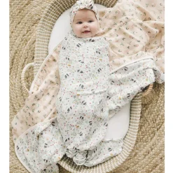 Best Bamboo Muslin Swaddle Blanket - Bumble Bees Kids Blankets|Blankets