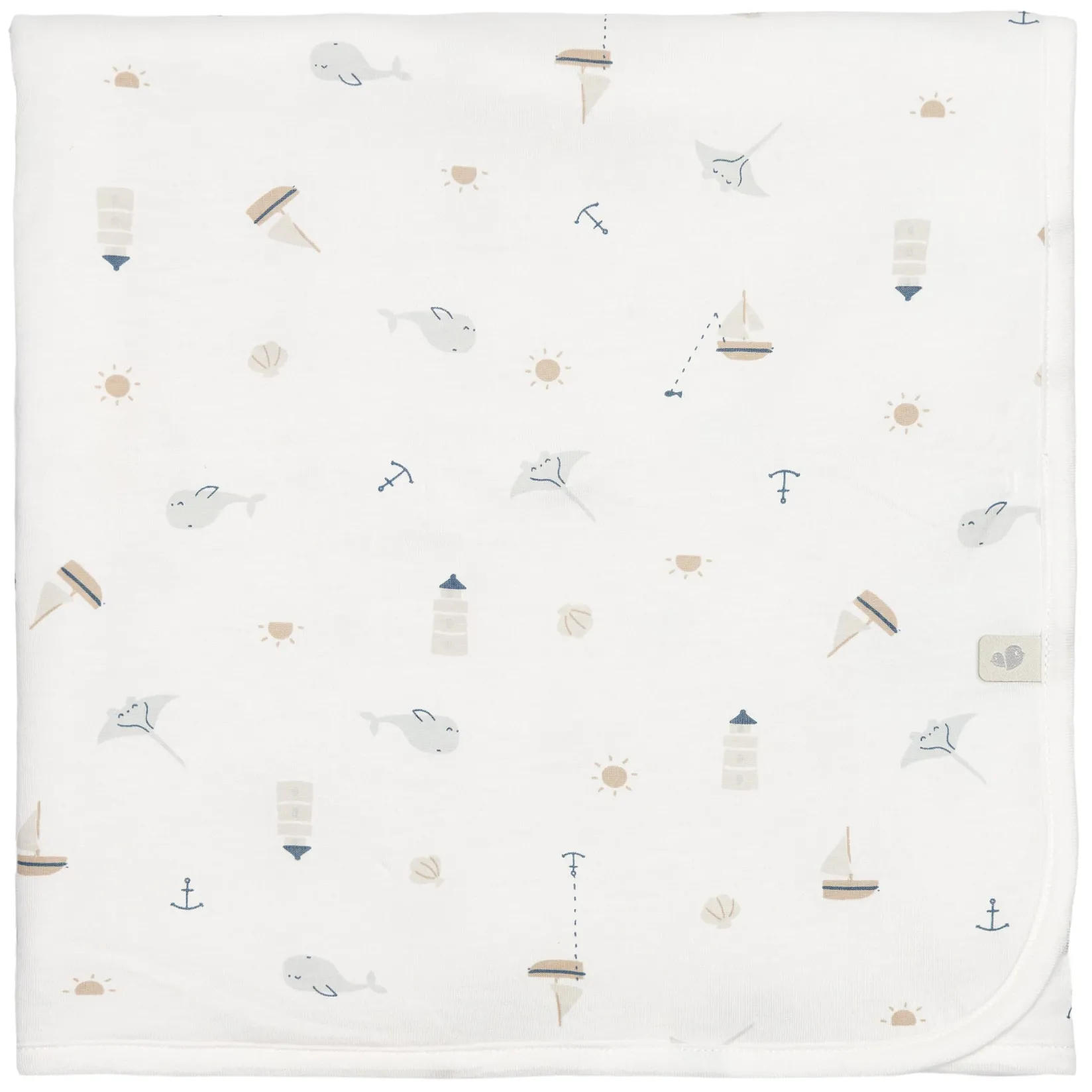 Blankets|Blankets>Perlimpinpin Bamboo Quilted Blanket-ocean