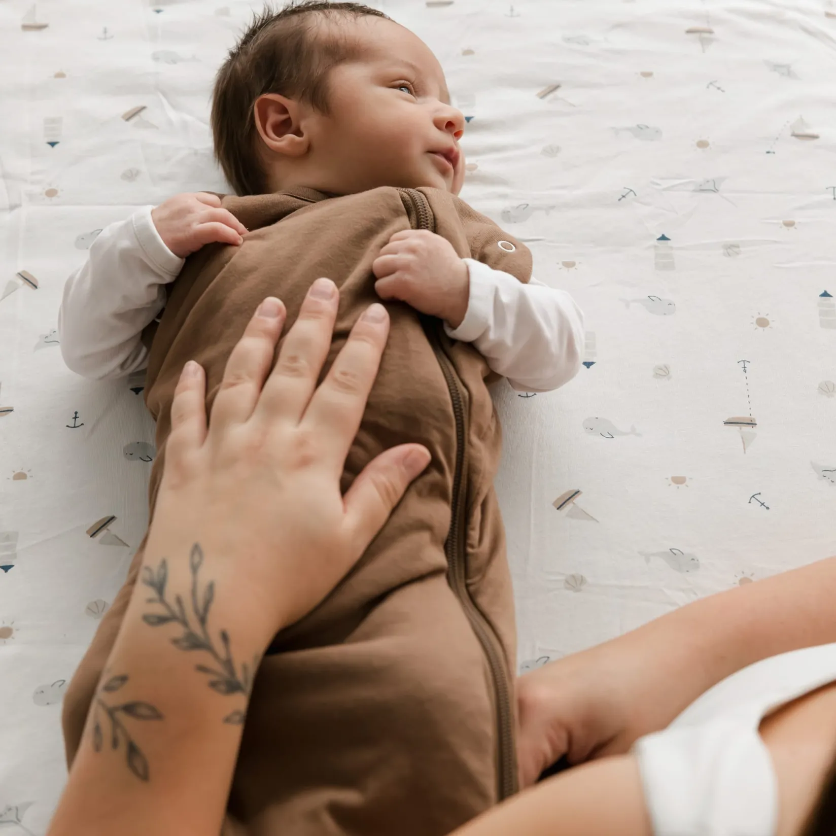 Blankets|Blankets>Perlimpinpin Bamboo Quilted Blanket-ocean