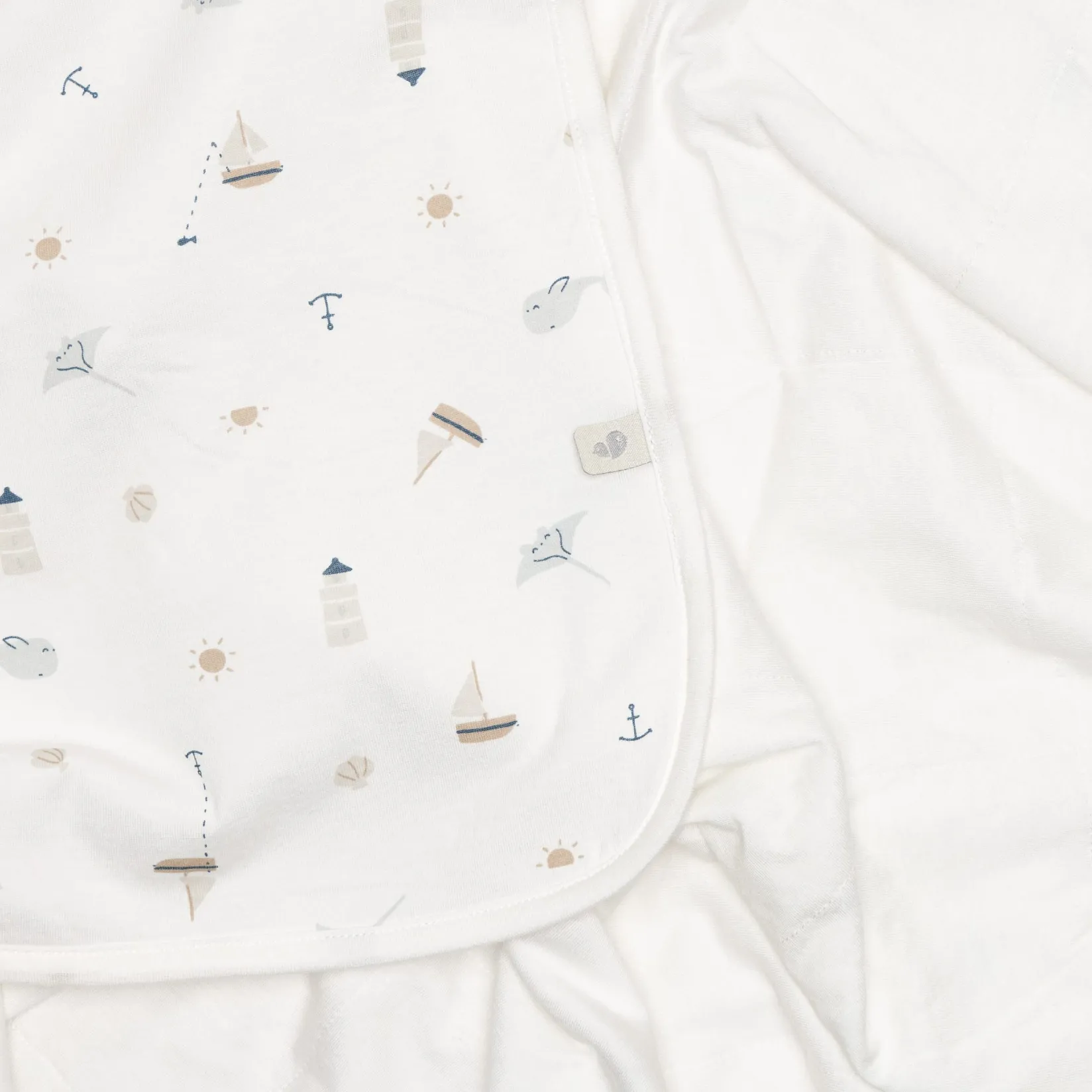 Blankets|Blankets>Perlimpinpin Bamboo Quilted Blanket-ocean