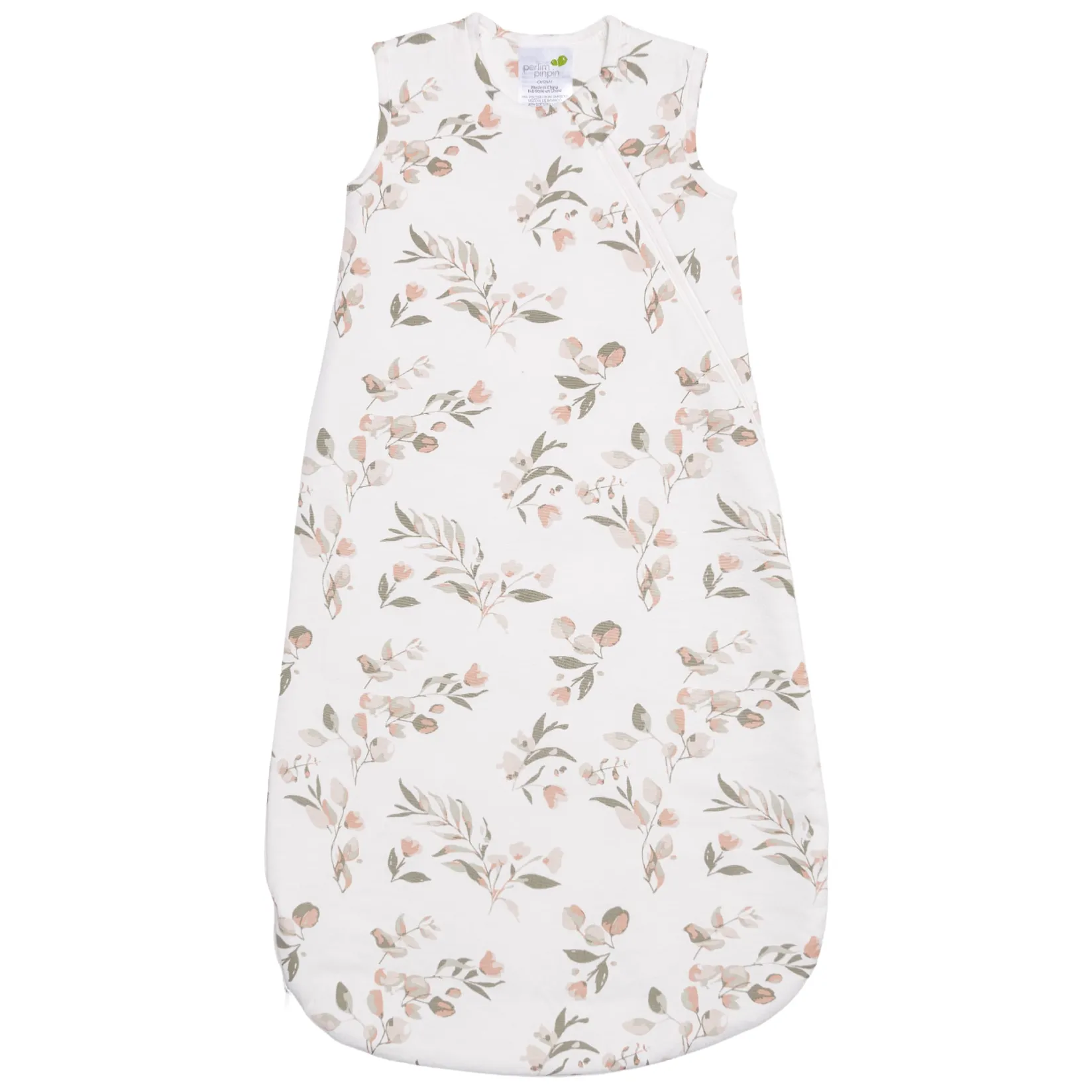 Sleep Bags|Pyjamas>Perlimpinpin Bamboo Sleep Bag 0-36 months - Leaves Ivory