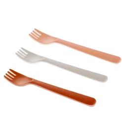 Tableware|Plates & Placemats>Cink Bamboo Toddler Fork (3) - Fog/Rye/Brick