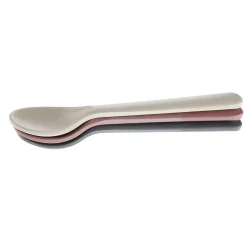 Clearance Bamboo Toddler Spoon (3) - Fog/Beet/Ocean Kids Tableware|Plates & Placemats