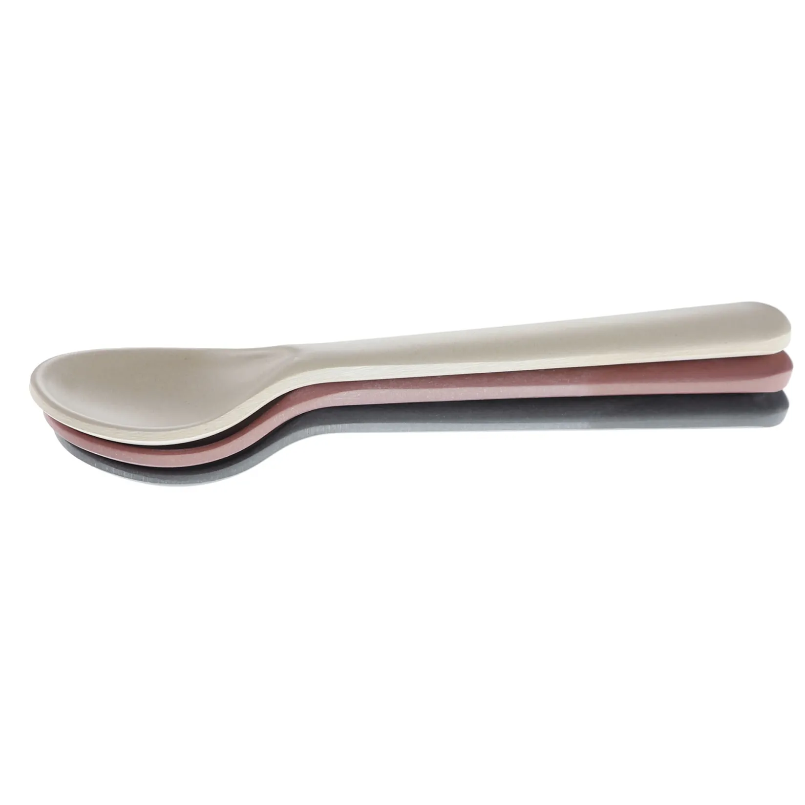 Clearance Bamboo Toddler Spoon (3) - Fog/Beet/Ocean Kids Tableware|Plates & Placemats