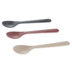 Clearance Bamboo Toddler Spoon (3) - Fog/Beet/Ocean Kids Tableware|Plates & Placemats