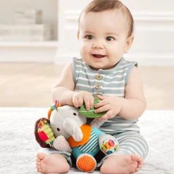 Stroller & Car Seat Toys|Developmental Toys>Skip Hop Bandana Buddies Activity Toy - Elephant