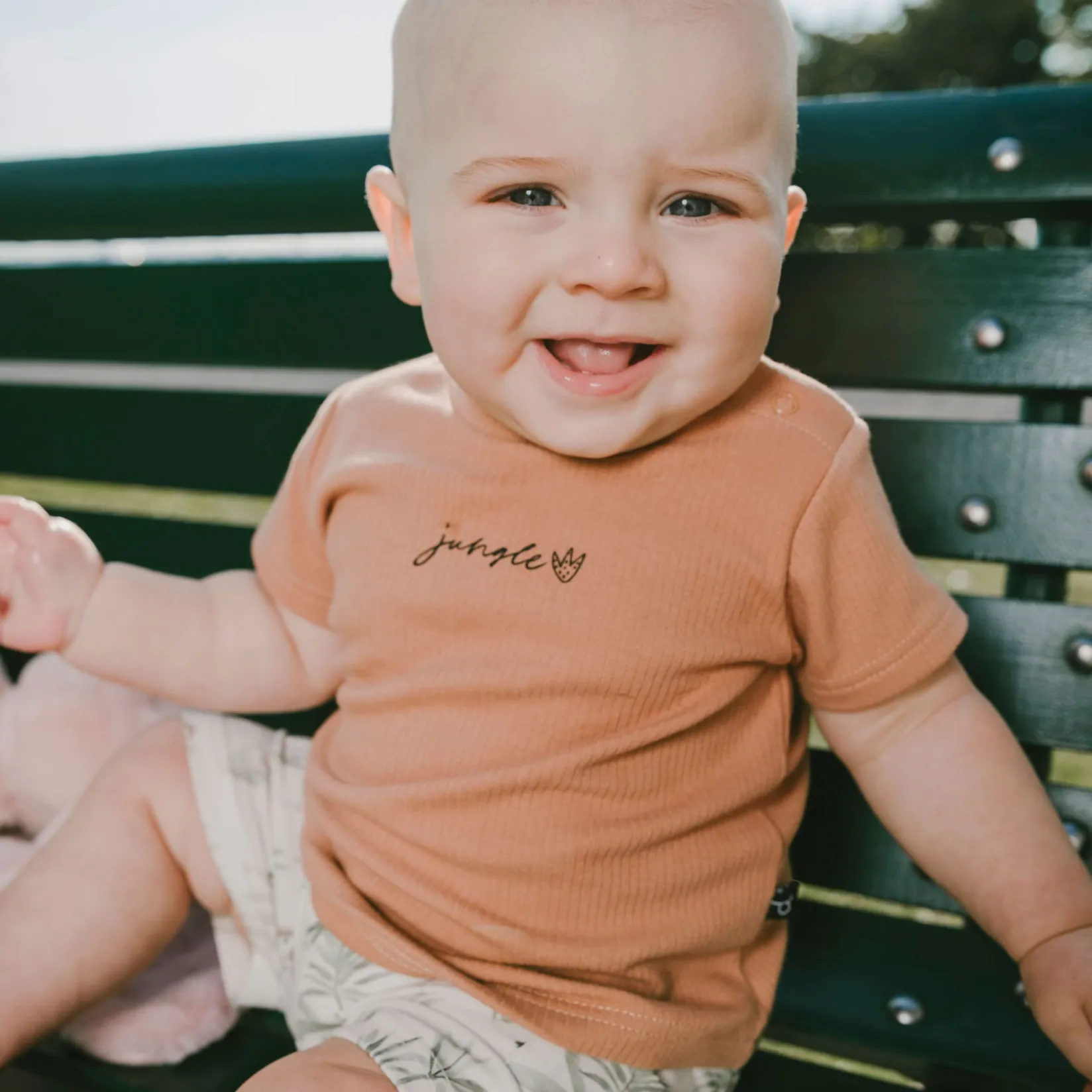 Outfit Sets>Deux par Deux Baobab Jungle 2pces Set 3-24m Ocher