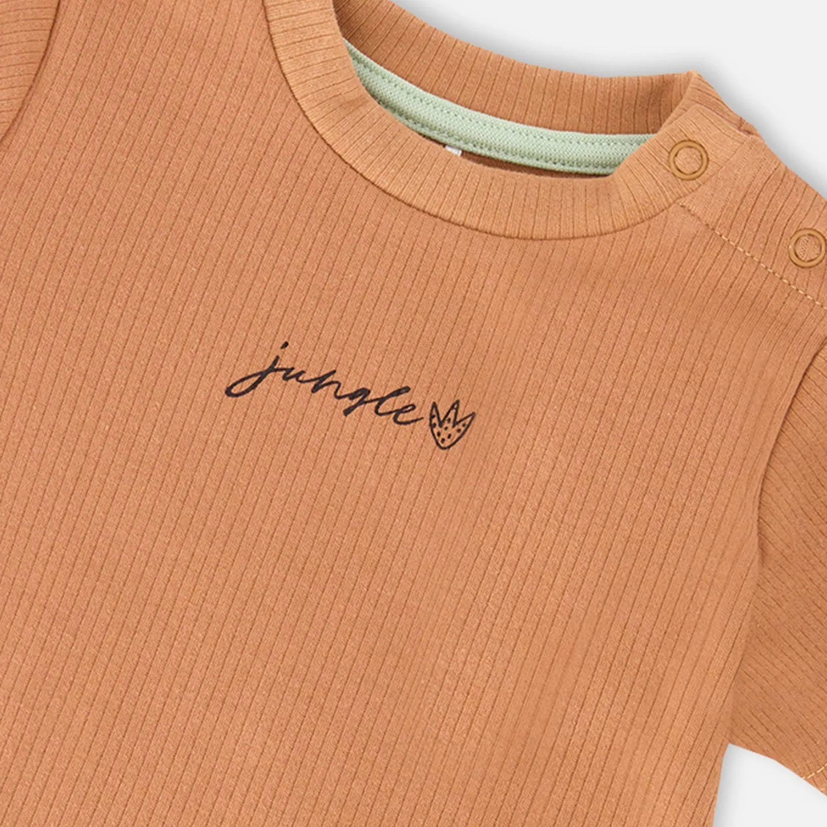 Outfit Sets>Deux par Deux Baobab Jungle 2pces Set 3-24m Ocher