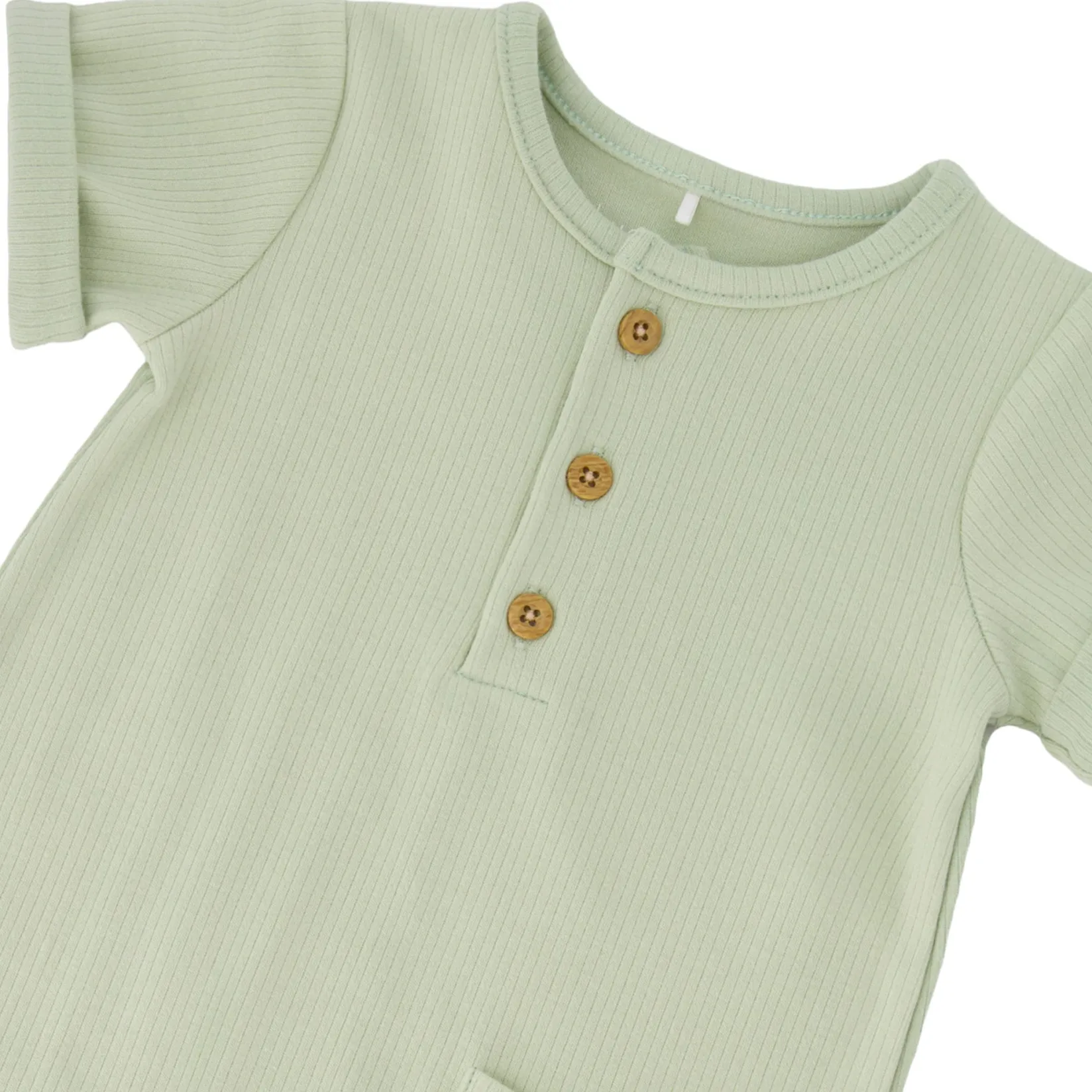 Rompers & Jumpsuits>Deux par Deux Baobab Romper 3-24m Sage