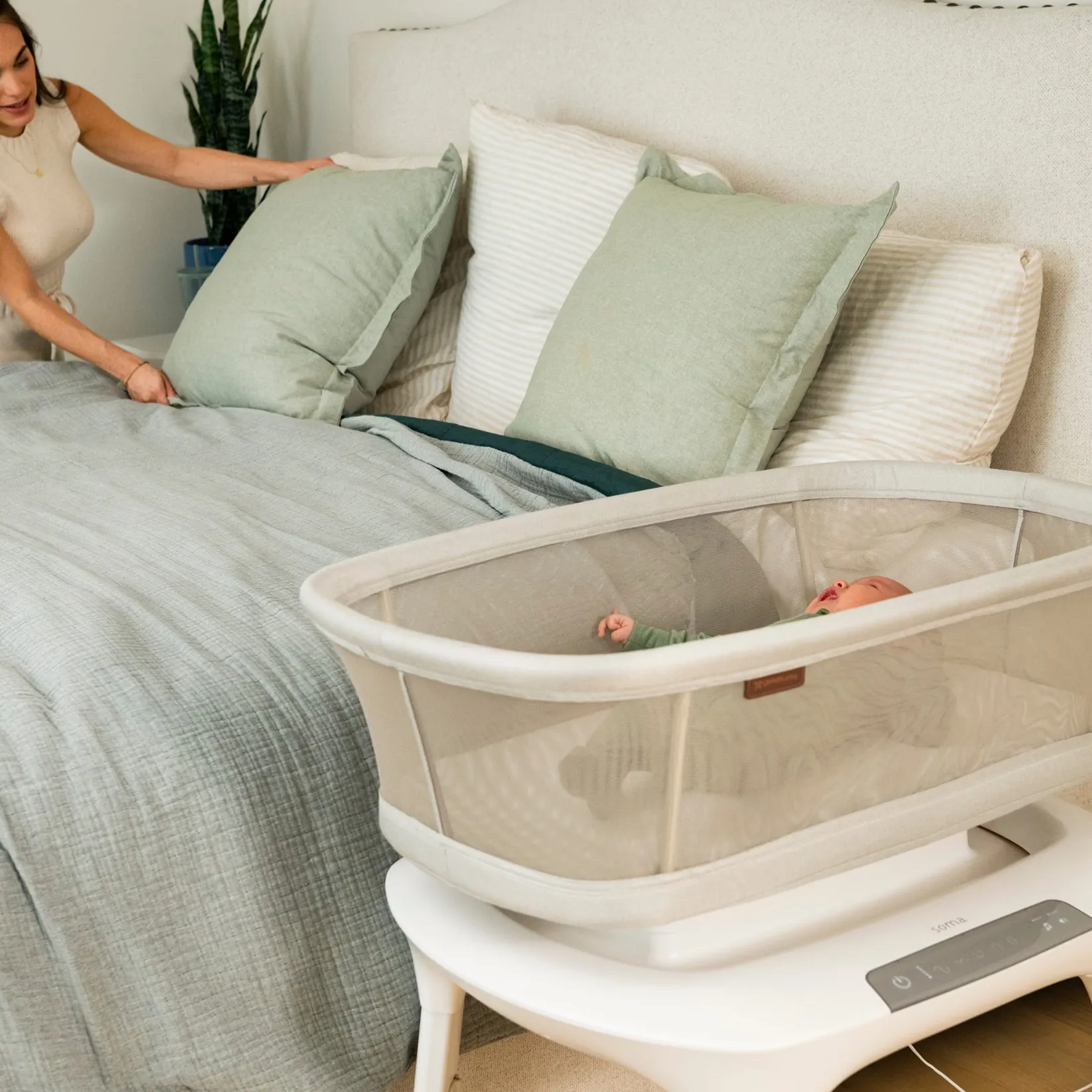 Playards & Bassinets|Playards & Bassinets>UPPAbaby Bassinet Smart Soma - Charlie