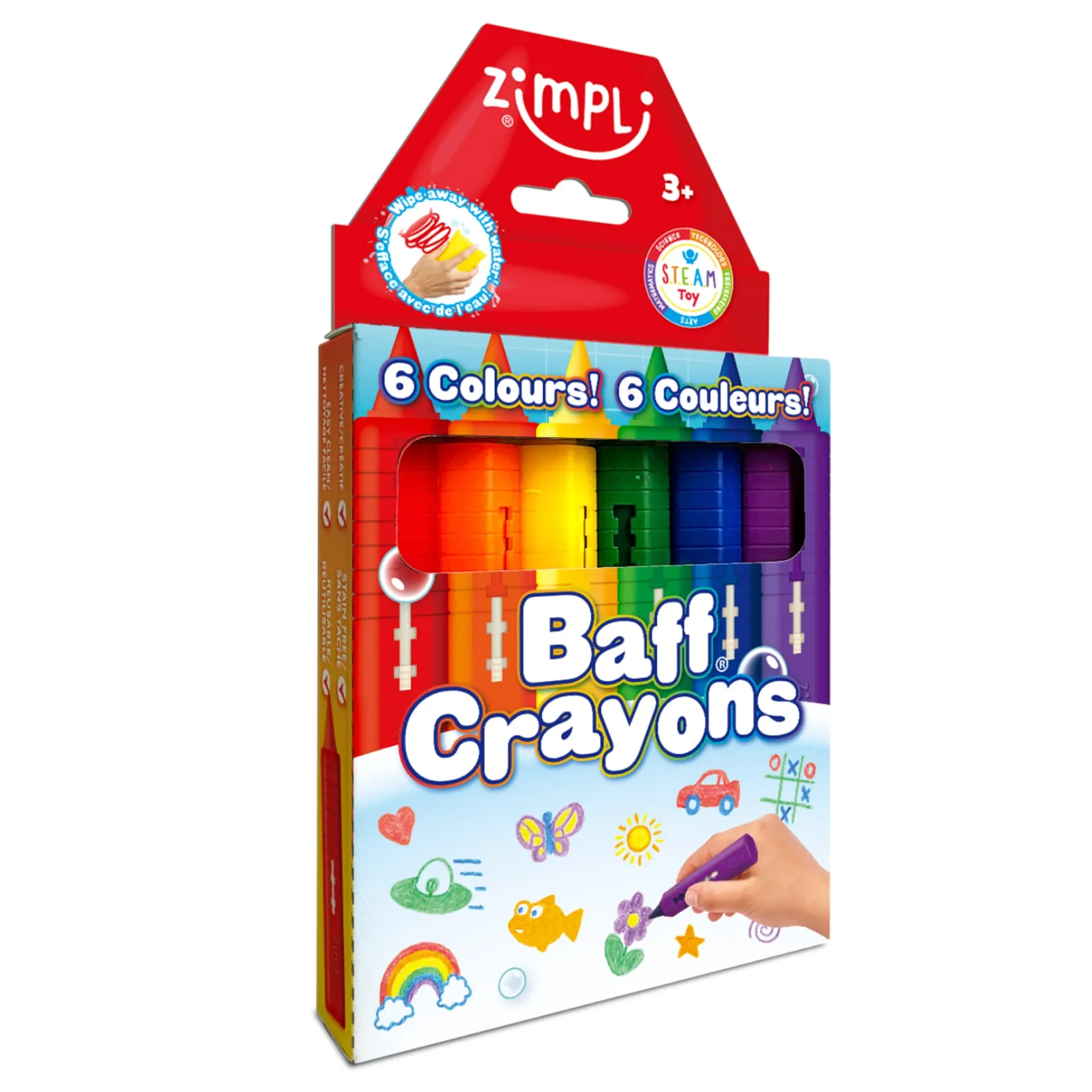 Outlet Bath Crayons (6) Bath Toys|Bath Accessories
