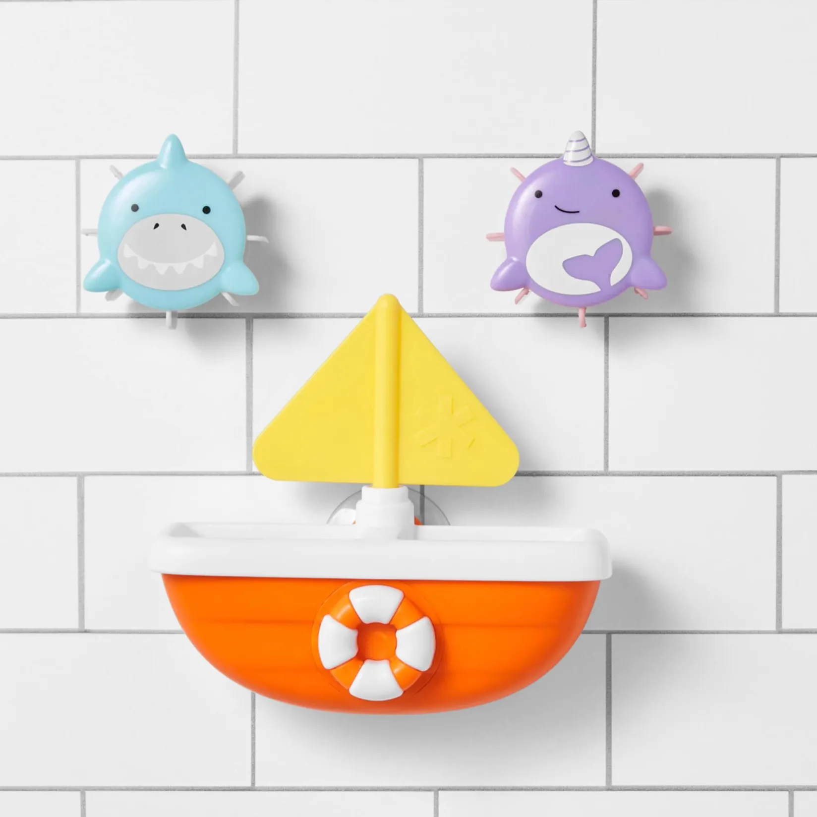 Bath Toys|Bath Accessories>Skip Hop Bath Spinner Shark Narwhal