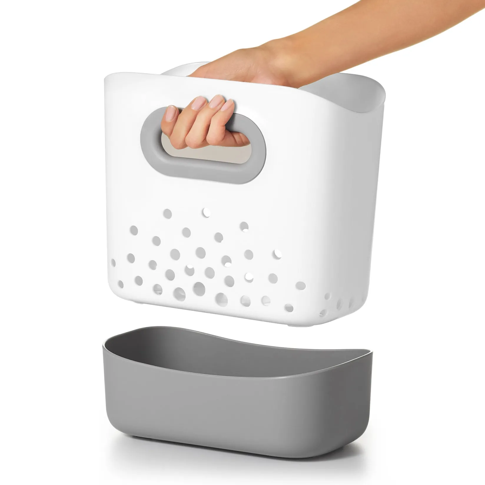 Bath Accessories>Oxo Tot Bath Toy Bin Organizer - Grey