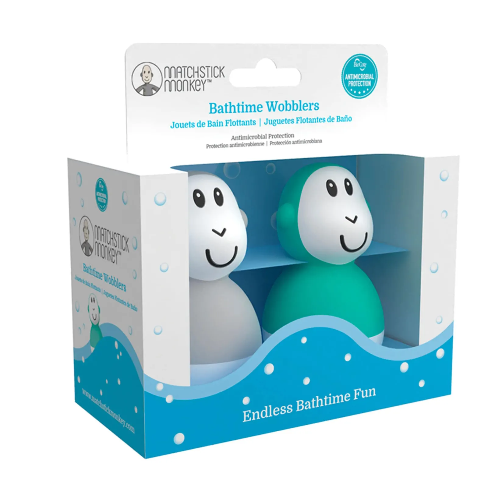 Best Bathtime Wobblers - Cool Grey / Green Bath Toys|Bath Accessories