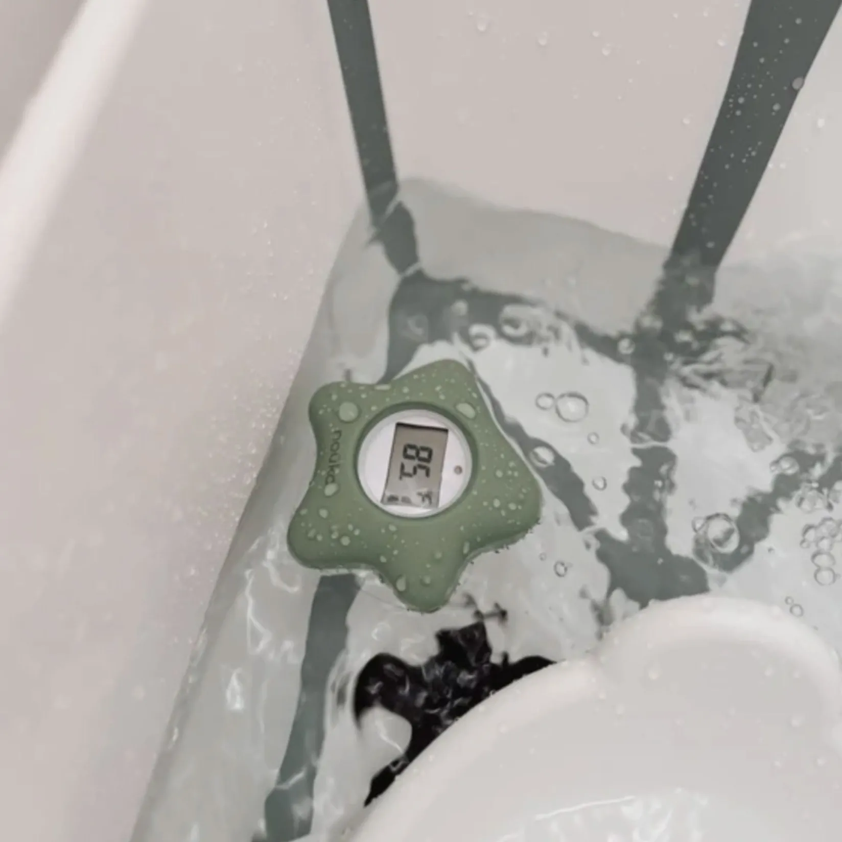 Bath Accessories>Nouka Bathtub Safety Thermometer Crab - Soft Blush