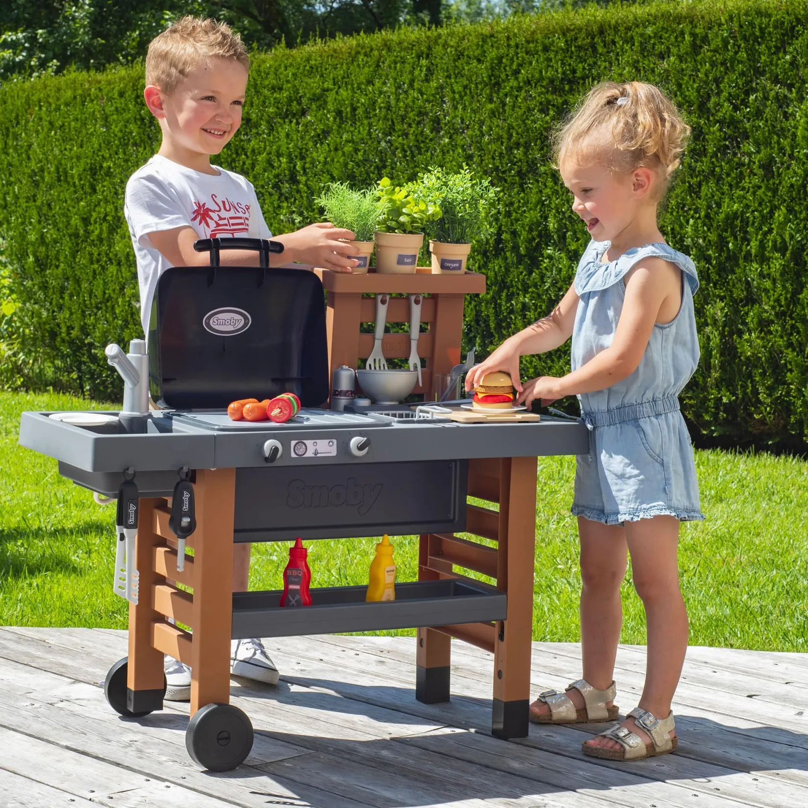 Hot BBQ Garden Kitchen Kids Pretend Play & Imitation