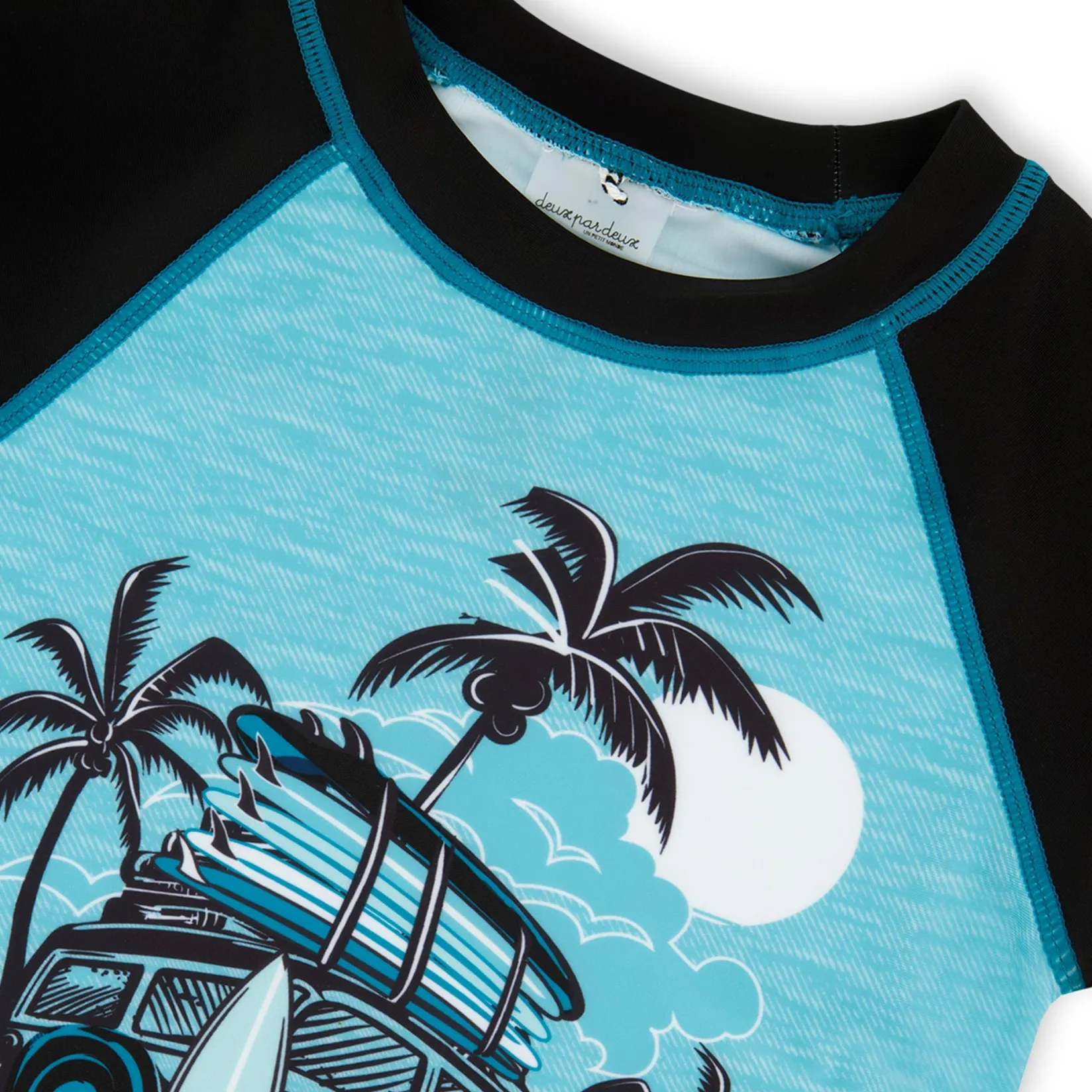 Swimsuits>Deux par Deux Beach Rashguard 2-6y Black