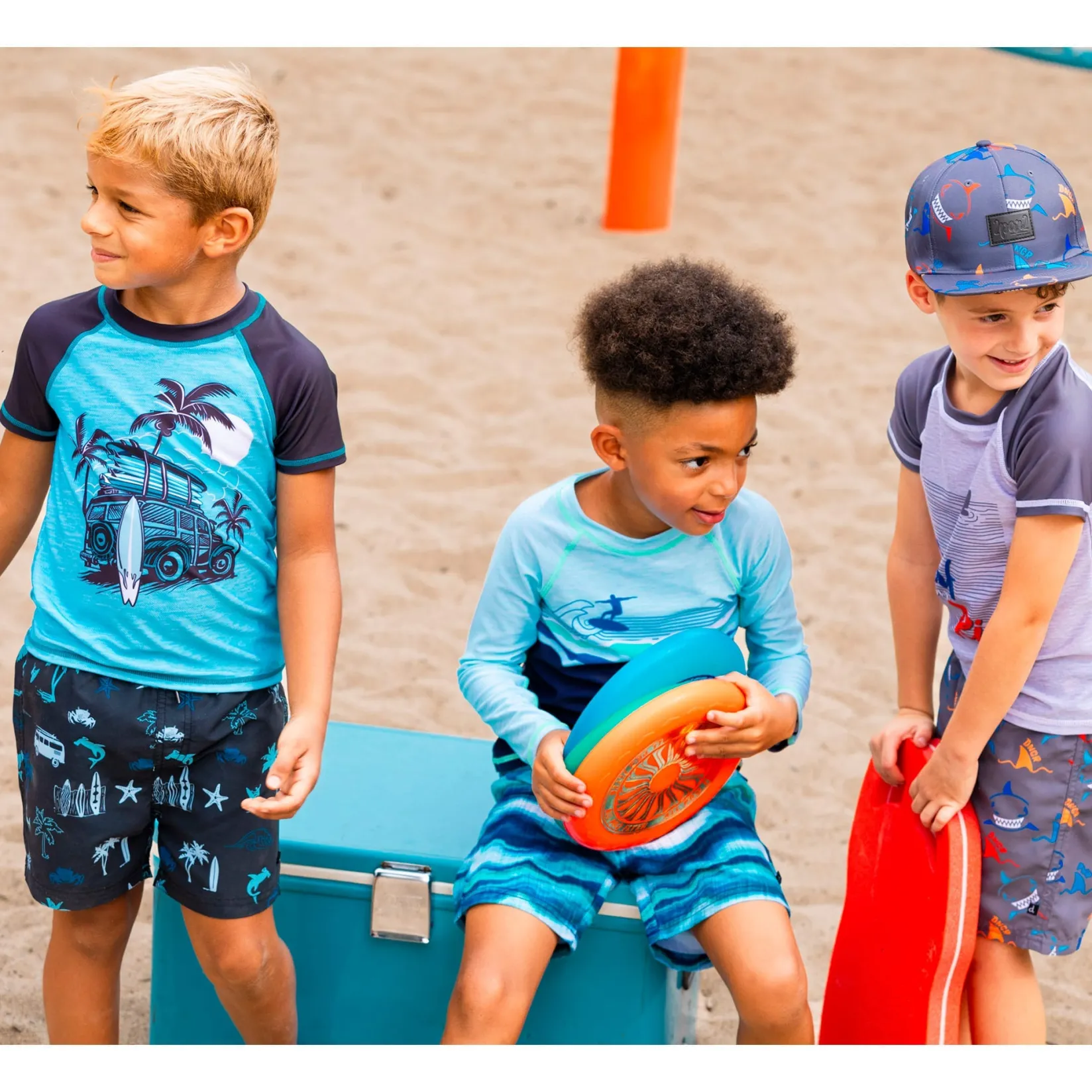 Swimsuits>Deux par Deux Beach Rashguard 2-6y Black