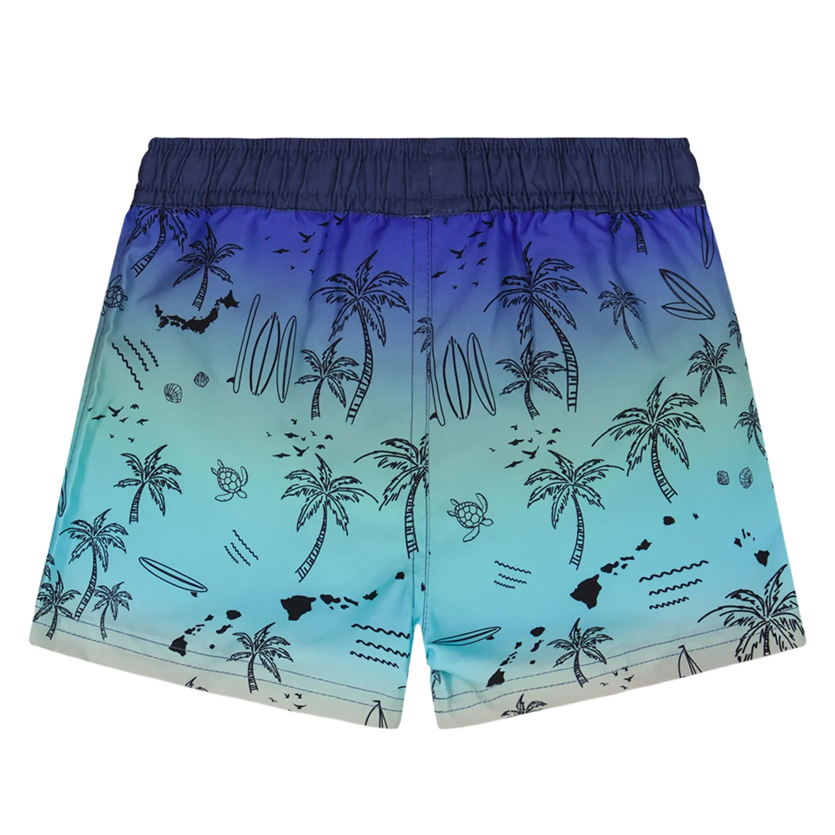 Swimsuits>Deux par Deux Beach Swim Short 2-6 Mint