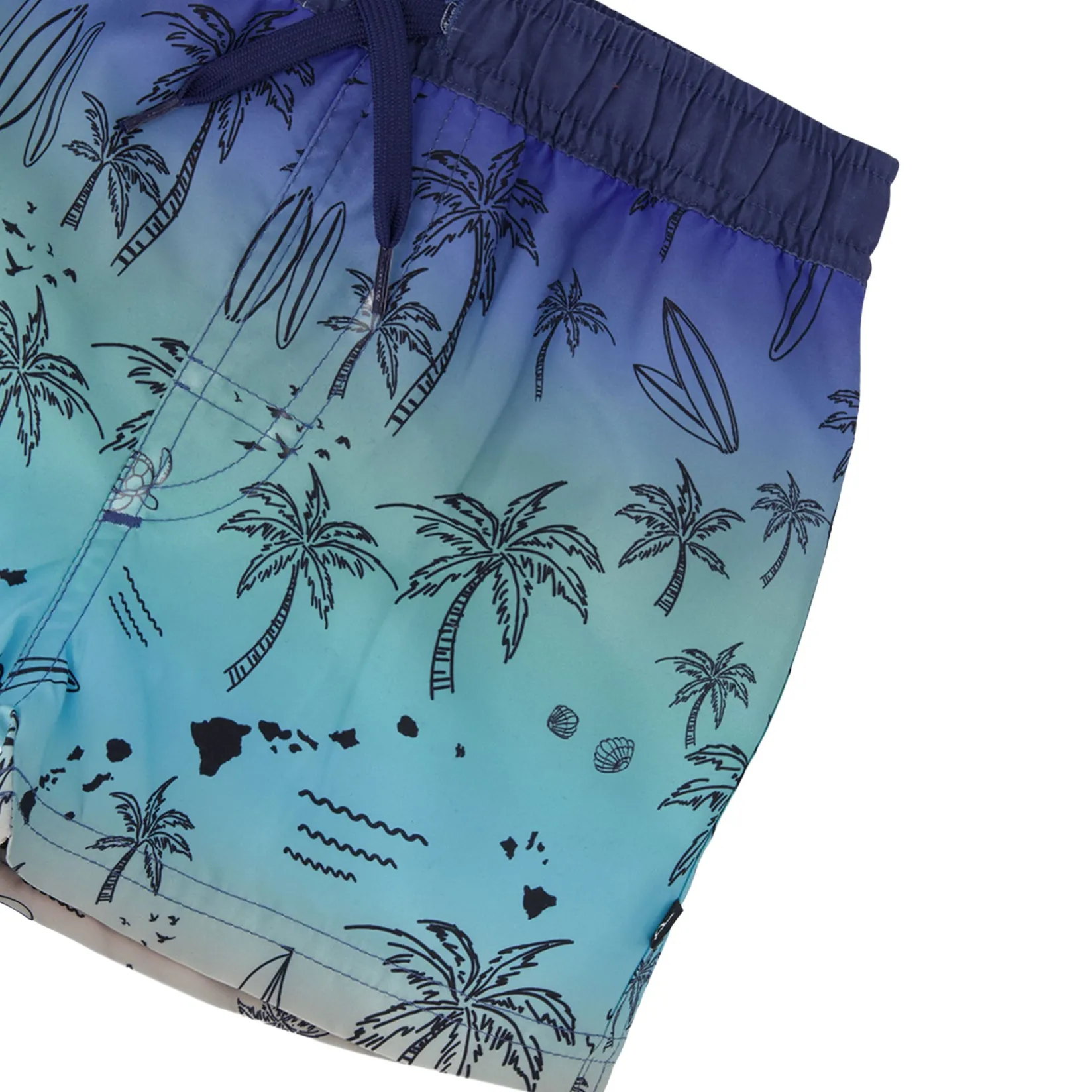 Swimsuits>Deux par Deux Beach Swim Short 2-6 Mint