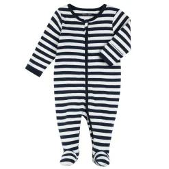 Clearance Bear Striped Sleeper 0-12m BOY Pajamas|Pajamas