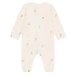 Preemie Clothing|Pajamas>Fixoni Bear Print Nightsuit P-24m Ivory