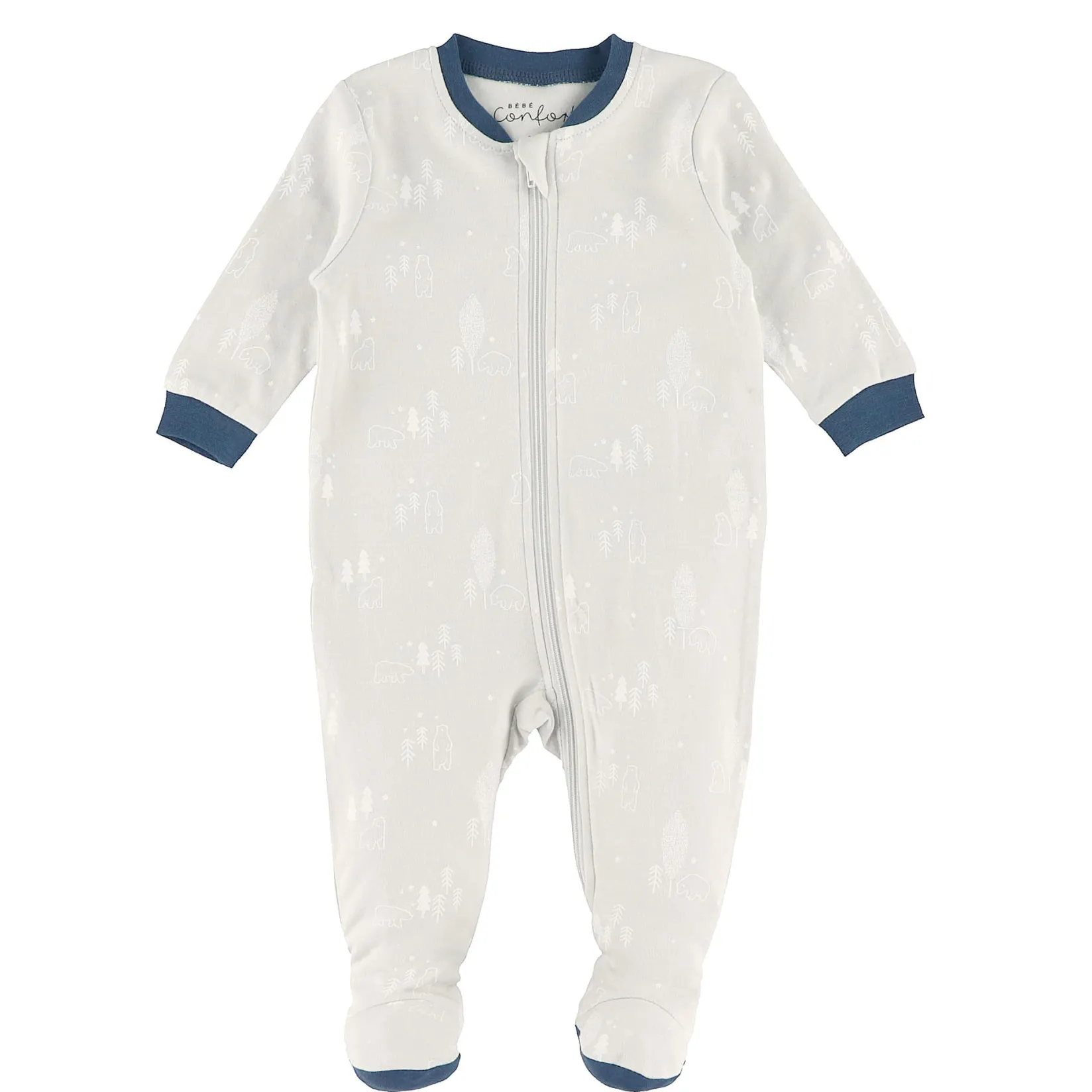 Pajamas|Pyjamas>Bebe Confort Bear Printed Pajamas 0-24m Grey
