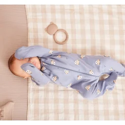 Pajamas|Pyjamas>Petit Lem Bears printed Pajamas 0-12m Blue