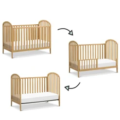 Discount Beau 3-in-1 Convertible Crib - Honey Cribs & Mattresses|Cribs & Mattresses
