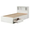 Twin, Full & Queen Beds>South Shore Bed and headboard set - Summer Breeze White Pine